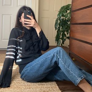 Vintage ruffle blouse